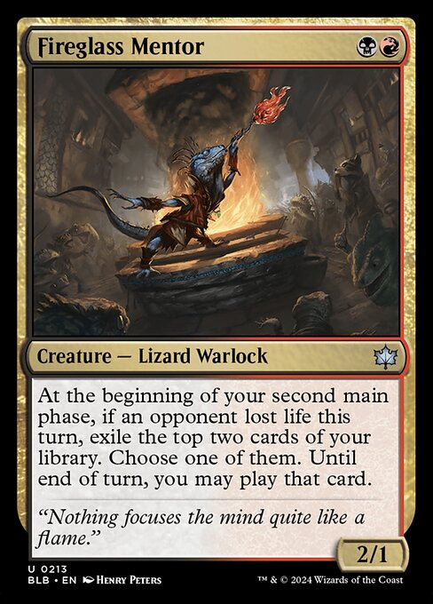 Fireglass Mentor, art by Henry Peters