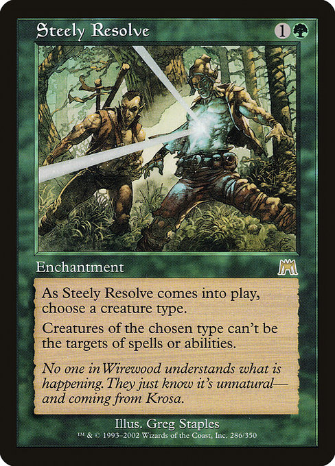 Steely Resolve, art by Greg Staples