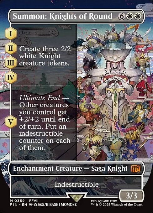 Summon: Knights of Round, art by Hisashi Momose