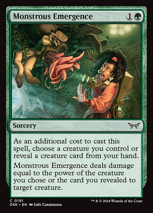 Monstrous Emergence, art by Loïc Canavaggia