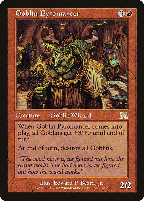 Goblin Pyromancer, art by Edward P. Beard, Jr.