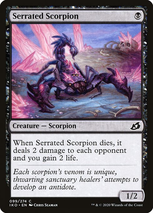 Serrated Scorpion, art by Chris Seaman