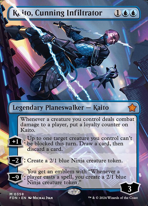Kaito, Cunning Infiltrator, art by Michal Ivan
