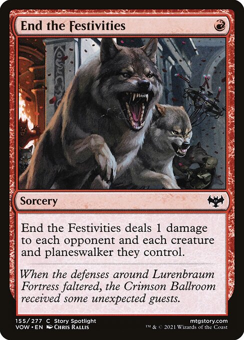 End the Festivities, art by Chris Rallis