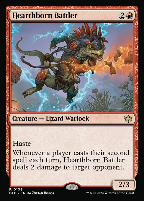 Hearthborn Battler, art by Zoltan Boros