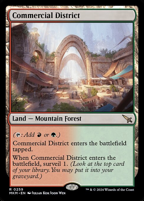 Commercial District, art by Julian Kok Joon Wen