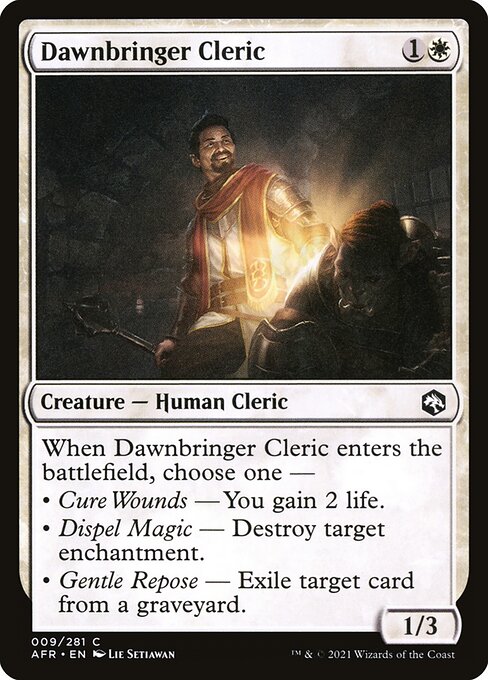 Dawnbringer Cleric, art by Lie Setiawan