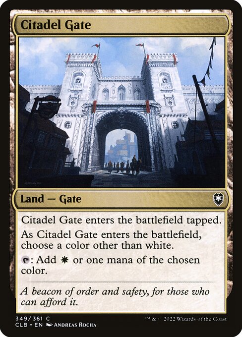 Citadel Gate, art by Andreas Rocha