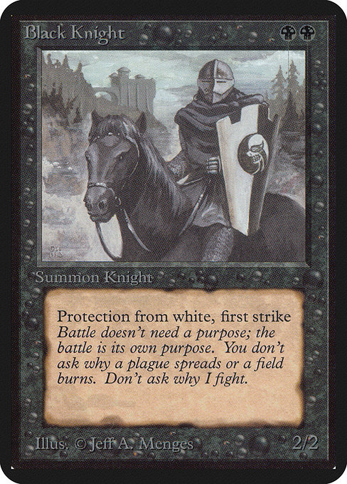 Black Knight, art by Jeff A. Menges