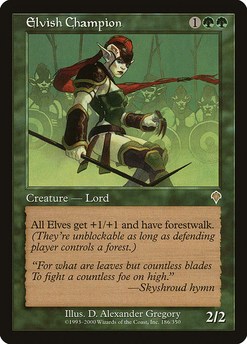 Elvish Champion, art by D. Alexander Gregory