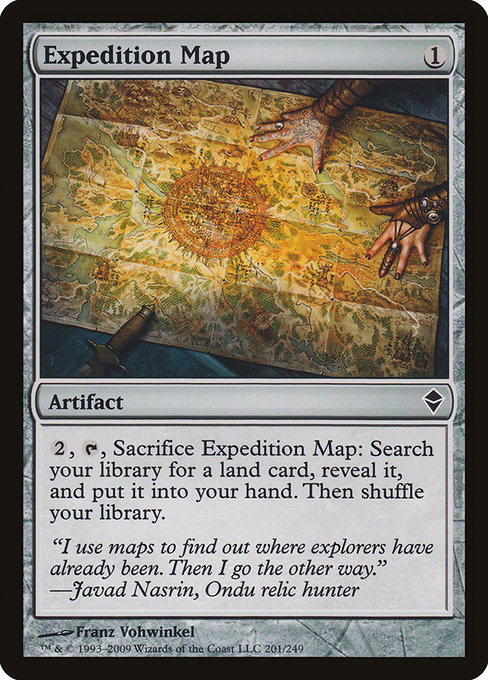 Expedition Map, art by Franz Vohwinkel
