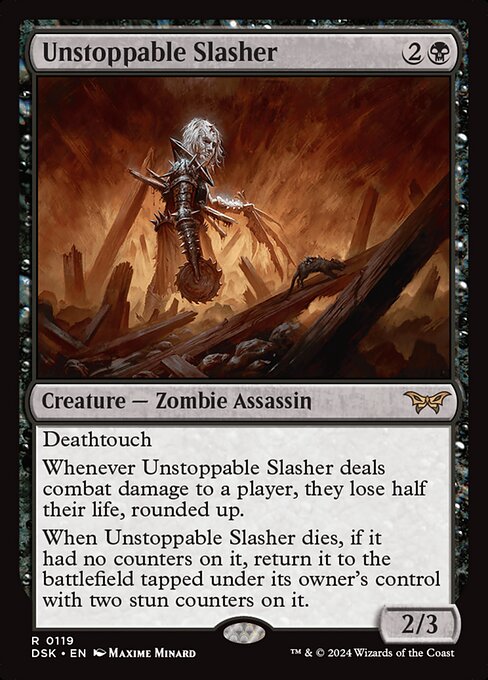 Unstoppable Slasher, art by Maxime Minard