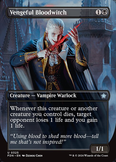 Vengeful Bloodwitch, art by Zezhou Chen