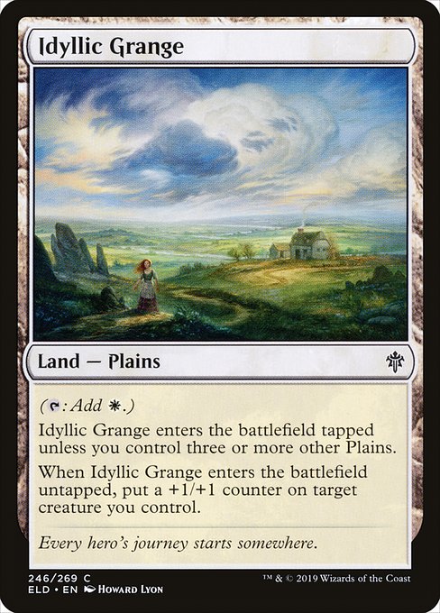 Idyllic Grange, art by Howard Lyon