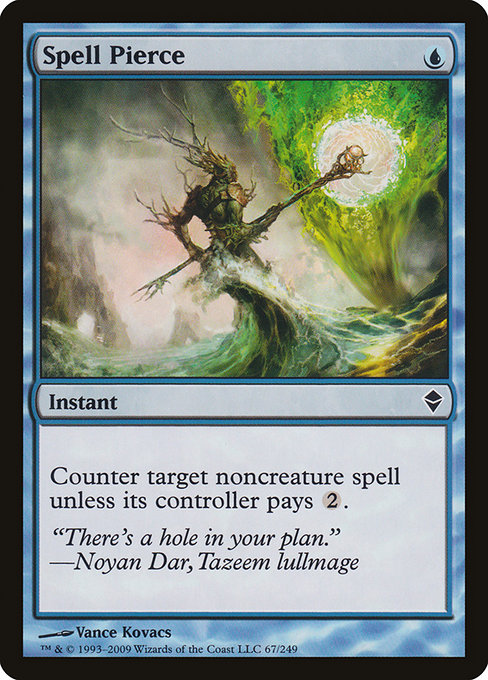 Spell Pierce, art by Vance Kovacs