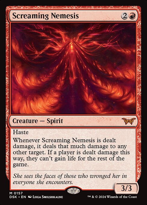 Screaming Nemesis, art by Liiga Smilshkalne