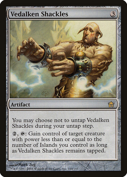 Vedalken Shackles, art by Mark Zug