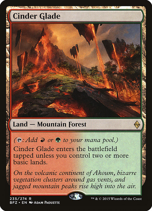Cinder Glade, art by Adam Paquette