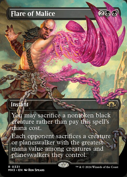 Flare of Malice, art by Ron Spears