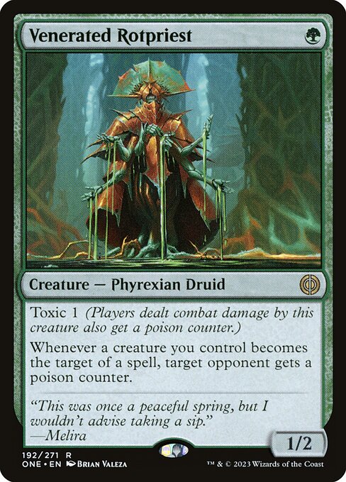 Venerated Rotpriest, art by Brian Valeza