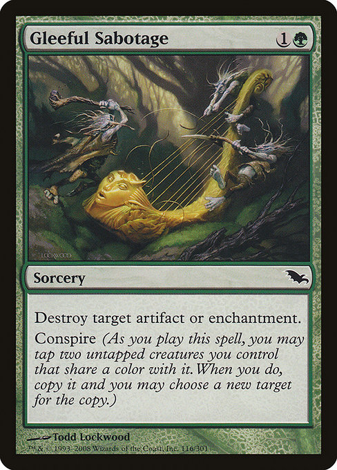 Gleeful Sabotage, art by Todd Lockwood