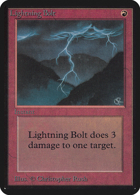 Lightning Bolt, art by Christopher Rush