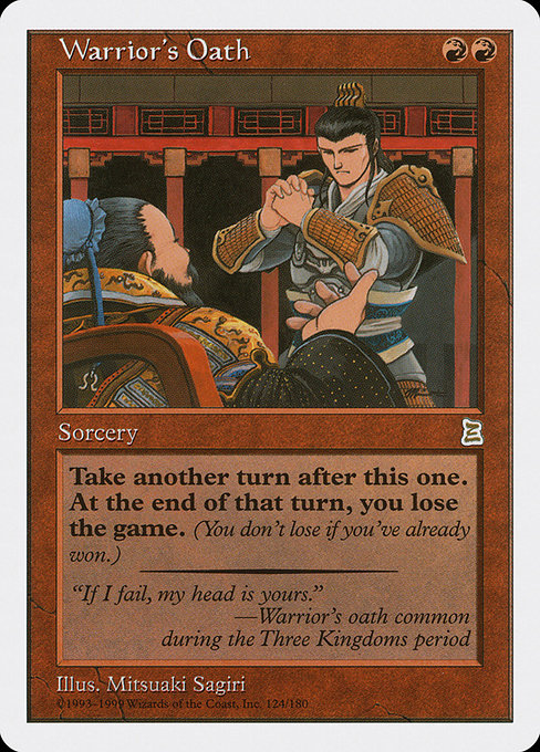 Warrior's Oath, art by Mitsuaki Sagiri