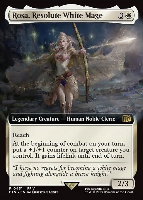 Rosa, Resolute White Mage, art by Christian Angel