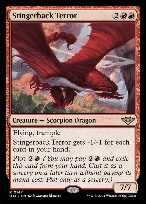 Stingerback Terror, art by Slawomir Maniak
