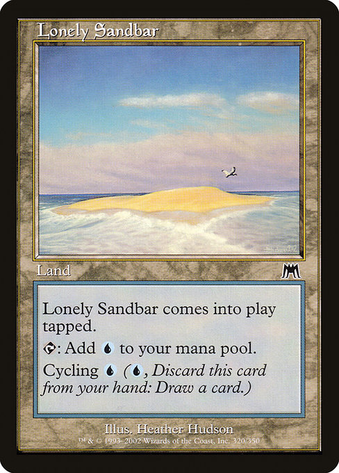 Lonely Sandbar, art by Heather Hudson