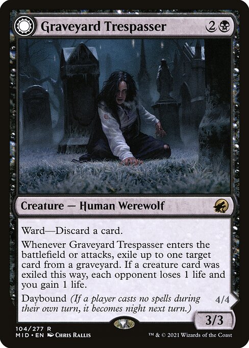 Graveyard Trespasser // Graveyard Glutton, art by Chris Rallis