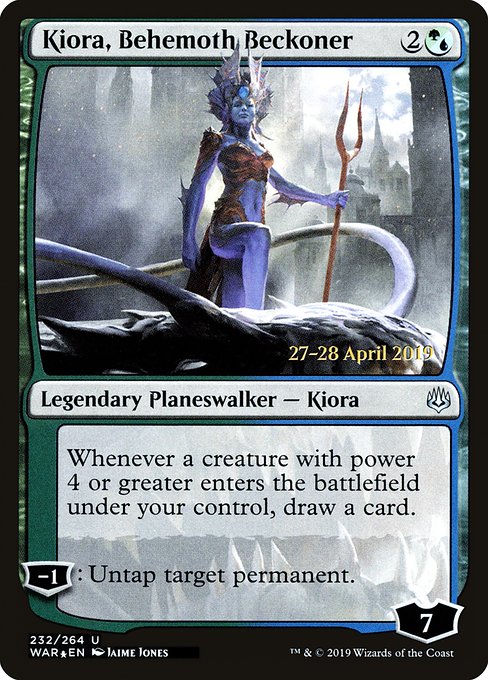 Kiora, Behemoth Beckoner, art by Jaime Jones