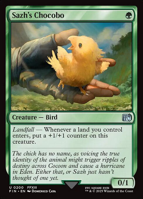 Sazh's Chocobo, art by Domenico Cava