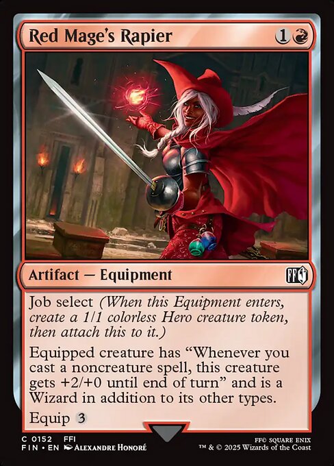Red Mage's Rapier, art by Alexandre Honoré