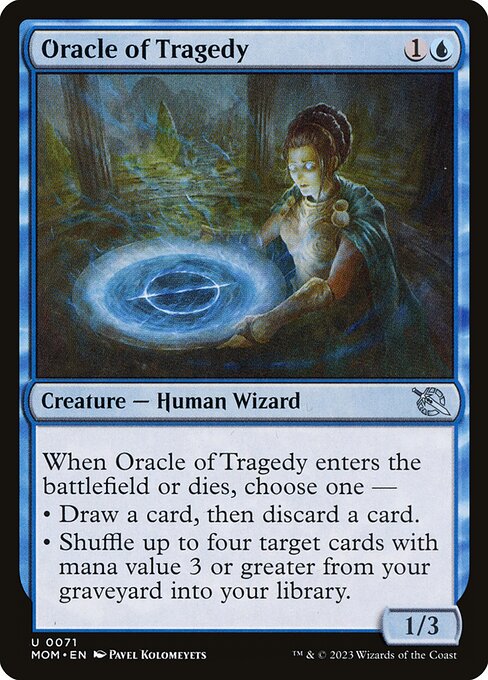 Oracle of Tragedy, art by Pavel Kolomeyets