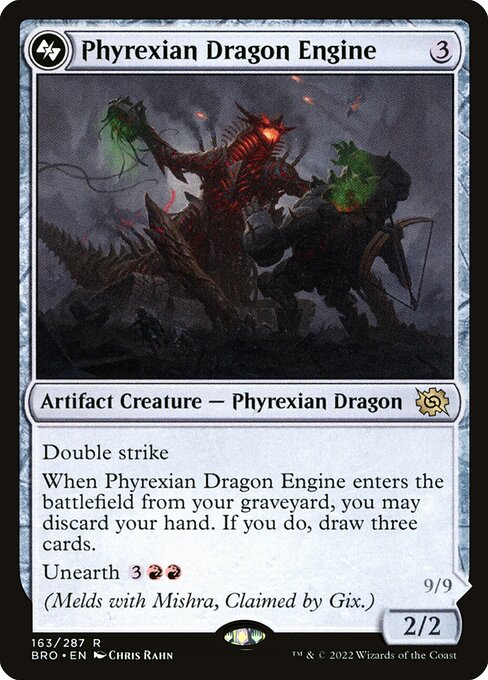 Phyrexian Dragon Engine, art by Chris Rahn
