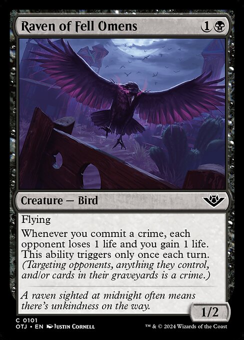 Raven of Fell Omens, art by Justin Cornell