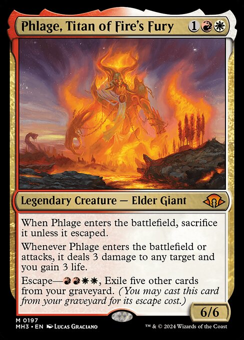 Phlage, Titan of Fire's Fury, art by Lucas Graciano