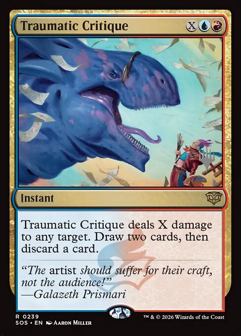 Traumatic Critique, art by Aaron Miller