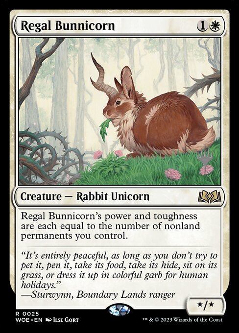 Regal Bunnicorn, art by Ilse Gort
