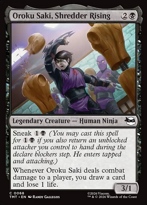 Oroku Saki, Shredder Rising, art by Randy Gallegos