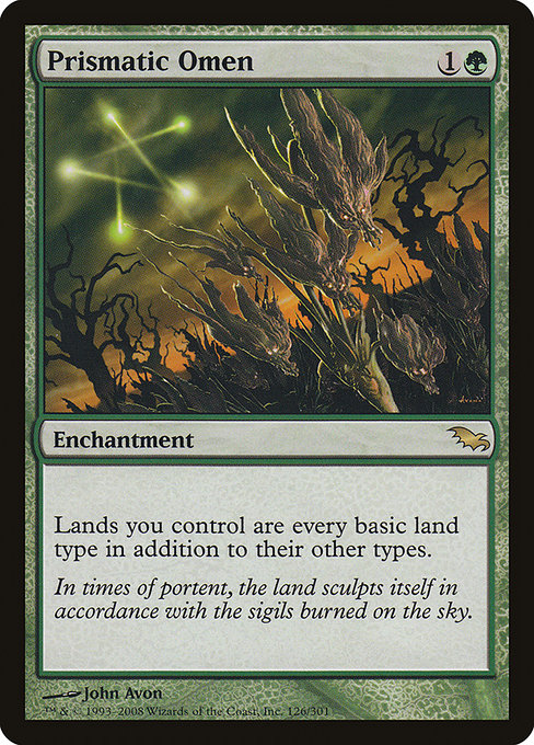 Prismatic Omen, art by John Avon