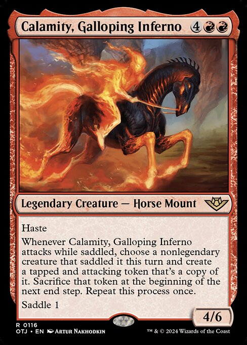 Calamity, Galloping Inferno, art by Artur Nakhodkin