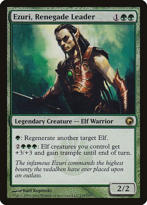 Ezuri, Renegade Leader, art by Karl Kopinski