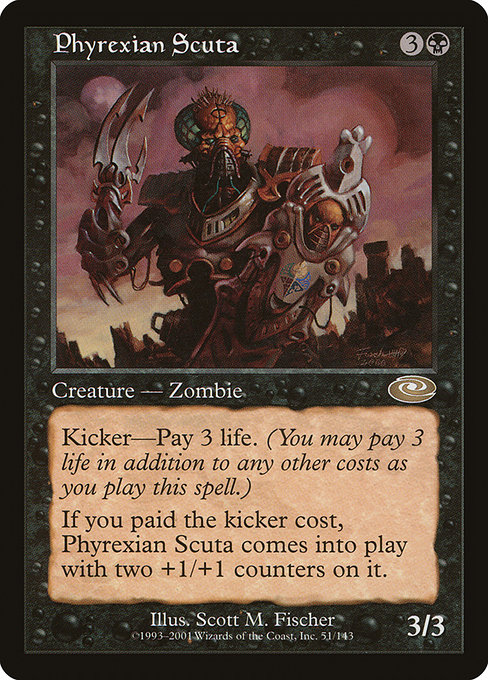 Phyrexian Scuta, art by Scott M. Fischer