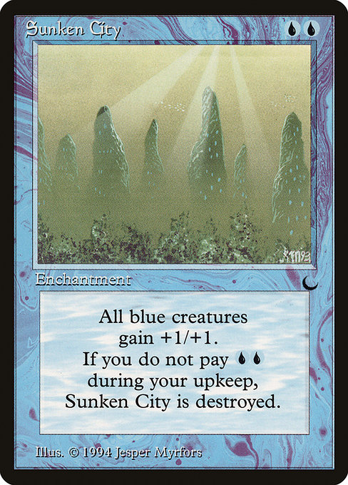 Sunken City, art by Jesper Myrfors
