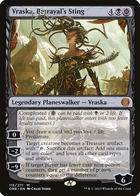 Vraska, Betrayal's Sting, art by Chase Stone