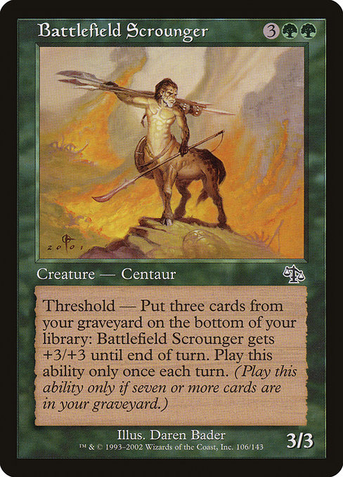 Battlefield Scrounger, art by Daren Bader