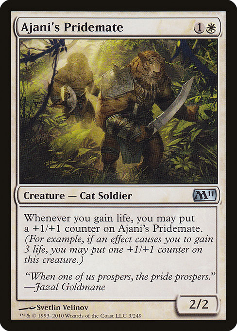 Ajani's Pridemate, art by Svetlin Velinov