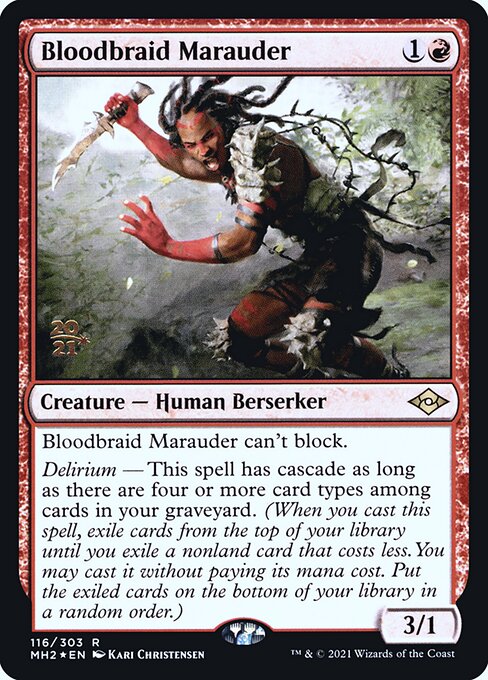 Bloodbraid Marauder, art by Kari Christensen